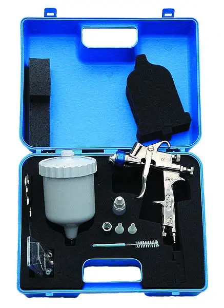 ewo Lackierspritzpistole Düse Ø13 HVLP im Kuntstoffkoffer 250.41