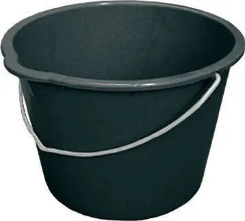 DENIOS Kunststoff-Eimer aus recyceltem Polyethylen (PE) 20 Liter schwarz VE: 10 Stück 180846