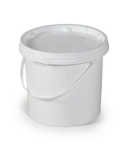 DENIOS UN-Eimer aus Polypropylen (PP) 55 Liter weiß mit Deckel VE: 10 Stück 251246