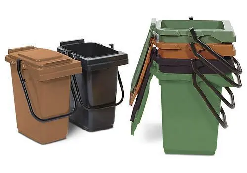 DENIOS Vorsortiereimer aus Polyethylen (PE) mit Haltegriff aus Kunststoff 25 l braun 116235