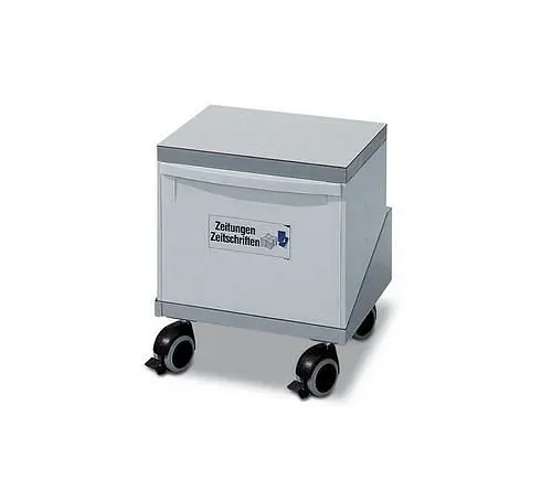 DENIOS Wertstoffsammelbox mit Kippeimer und Abdeckplatte 30 Liter Volumen 115999
