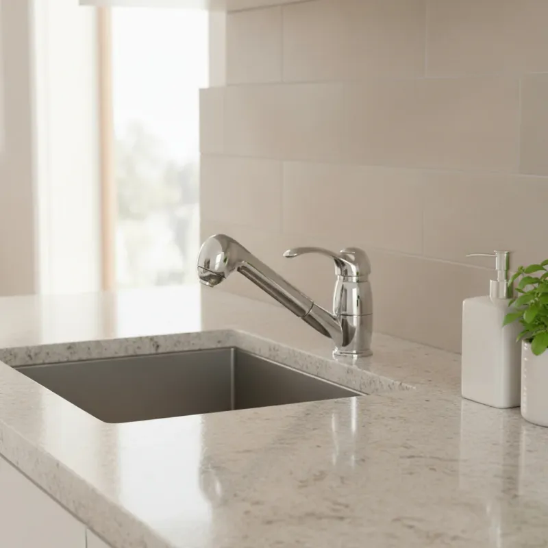 Einloch-Spültischarmatur mit Brause, 2 Strahlen, Modell FA183CR von Paffoni mit Herstellergarantie