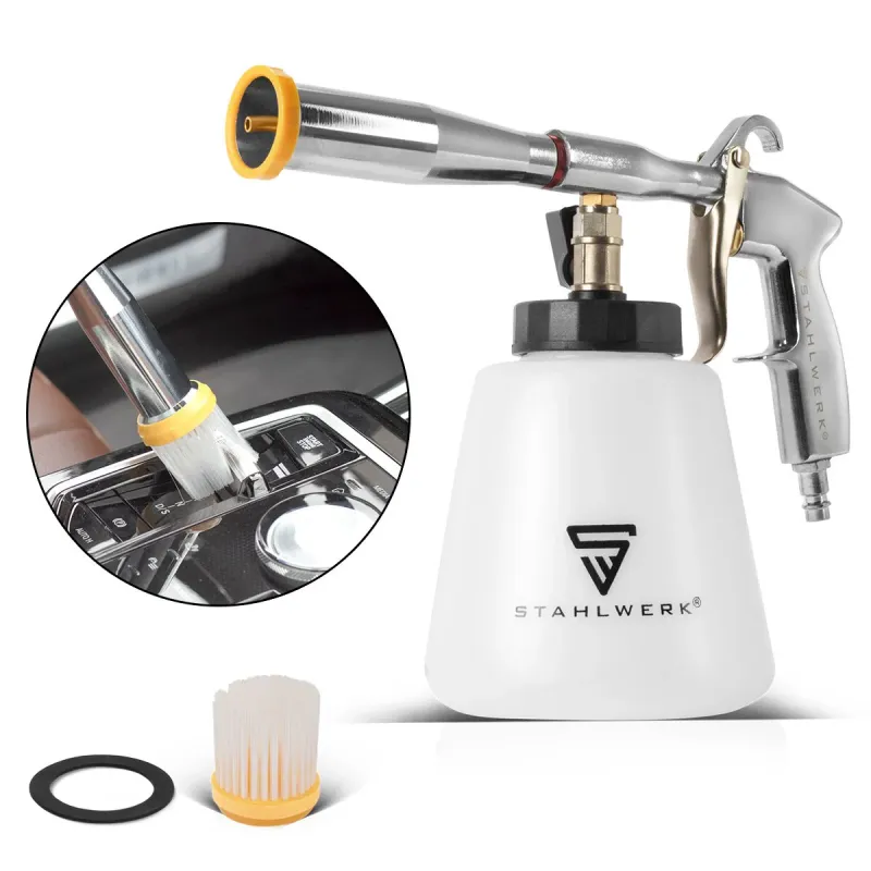 Kraftstoffleitungs- STAHLWERK Druckluft-Reinigungspistole RP-92 ST | Profi Druckluft Reiniger mit Tornado-Effekt | hochwer...