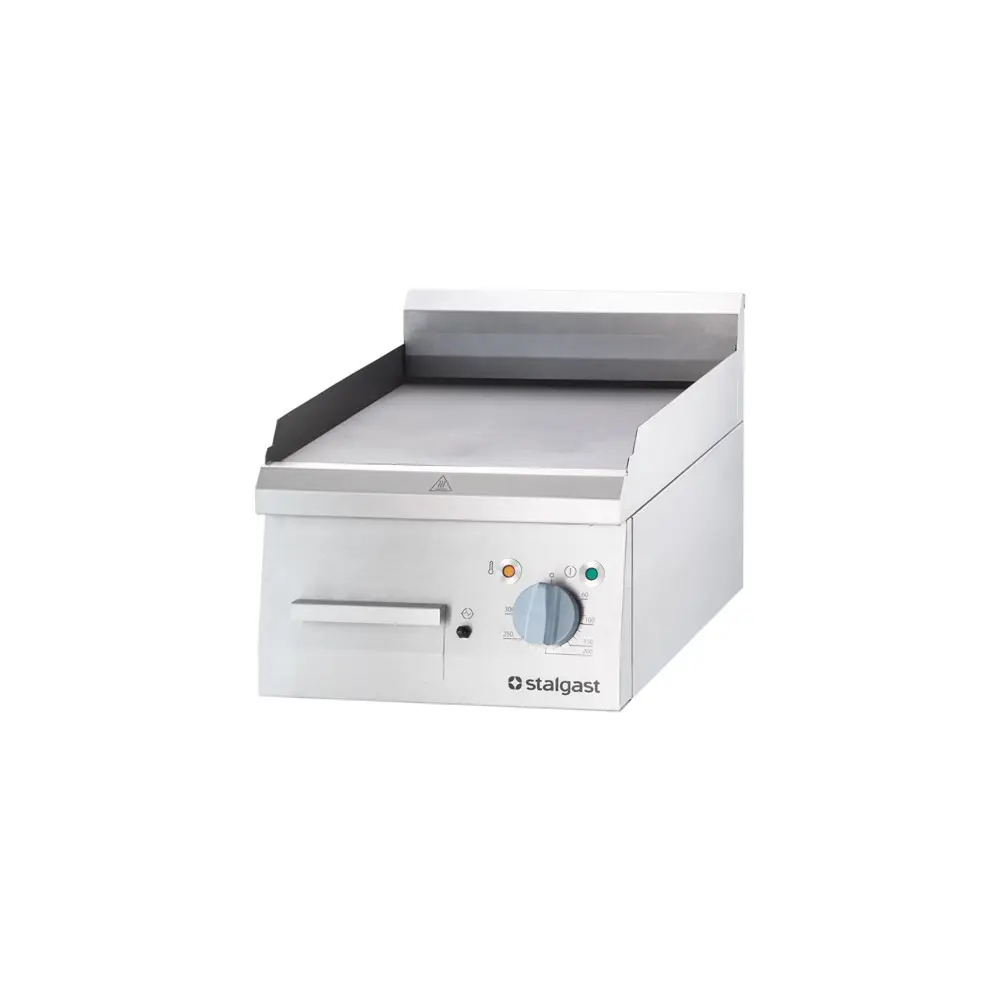 Stalgast Elektro-Griddleplatte als Tischgerät, 400x700 mm, glatte Grillfläche, Serie 700 ND | Temperaturkontrolle