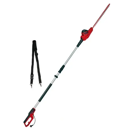 Einhell GC-HH 5056 - Elektro-Heckenschere auf Teleskopschaft - verstellbar Präzisionsgeschliffene Messer
