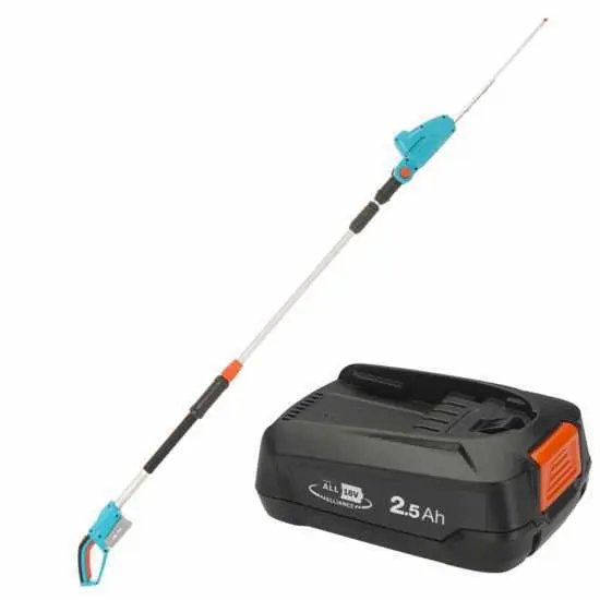 Leise Schnitt Elektrische Teleskop-Heckenschere, Gardena THS 42/18V P4 Ready To Use Set 42 cm Lithium-Ionen-Akku 18V-2,5A...