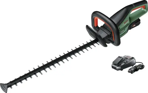 Leistungsstarke Doppelmesser Bosch Home and Garden UniversalHedgeCut 18-55 Akku Heckenschere inkl. Akku 18 V Li-Ion