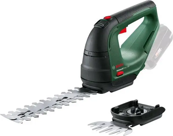 Leistungsstarke Elektro-Heckenschere Bosch Home and Garden AdvancedShear 18-10 Solo Akku Grasschere, Strauchschere ohne Ak...