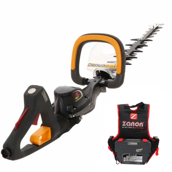 Praktische Teleskop Akku-Heckenschere Zanon Raptor 600 - Schwert 60 cm - 50.4V 5,8 Ah