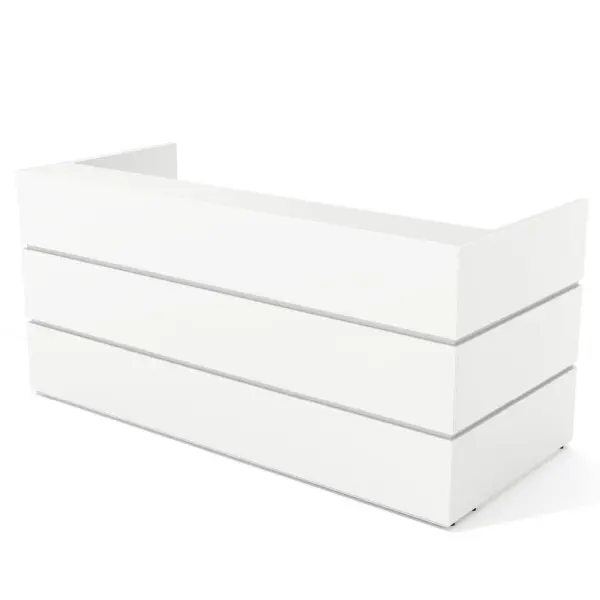 Deskin Theke PEARL Dekor weiß B 2400 x T 1050 x H 1120 mm 288175