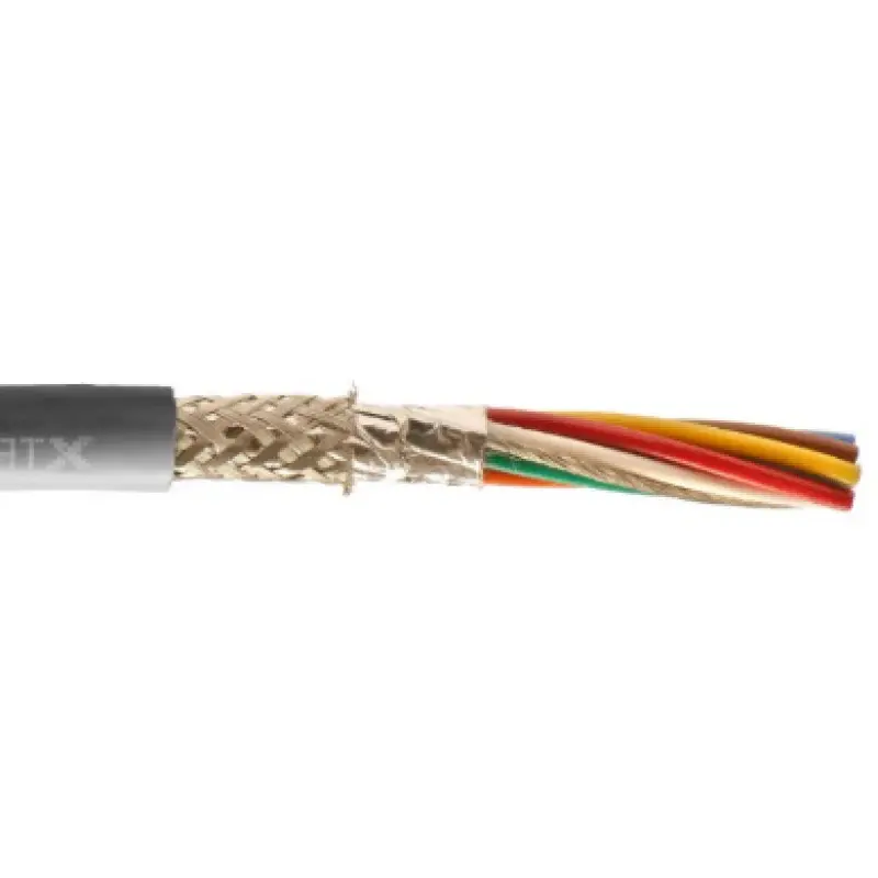 Alpha Wire 5340/2C 22 AWG 2 Pair 300V SupraShield Ausgezeichnet Foil Braid SR-PVC Insulation Xtra Guard Performance Cable