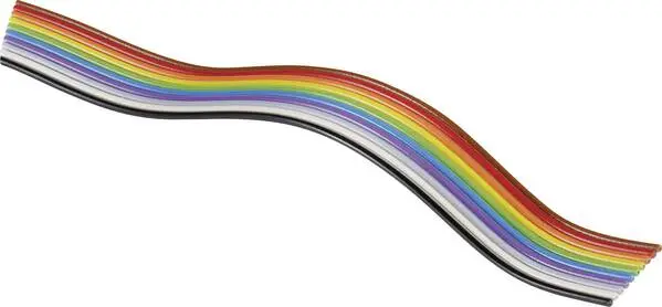 BKL Electronic 10120164 Flachbandkabel Rastermaß: 1.27 mm 40 x 0.08 mm² Bunt Meterware