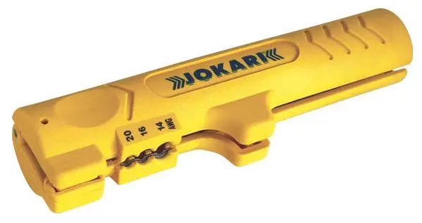 Einstellbarer Jokari 30140 No. 14 Strip Kabelentmanteler Geeignet für Rundkabel, Flachkabel 4 bis 13 mm 0.8 bis 2.5 mm²