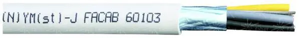 Faber Kabel 020312 Installationsleitung (N)YM(St)-J 3 x 2.5 mm² Grau Meterware