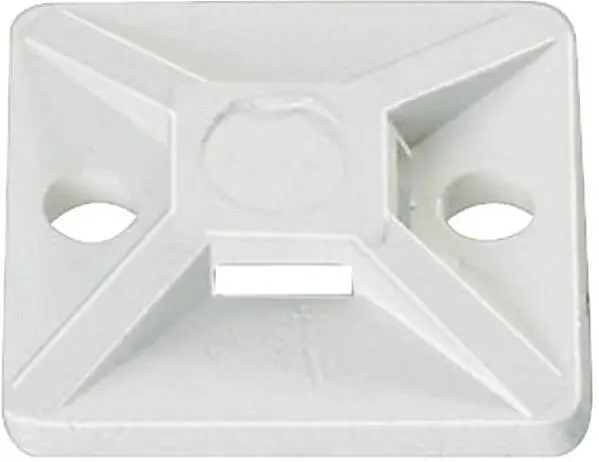 HellermannTyton MB3-N66-NA-C1 Befestigungssockel schraubbar 151-28359 4fach einfädeln, halogenfrei, UV-stabilisiert, w mi...