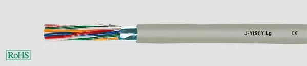 Helukabel 33005 Fernmeldeleitung J-Y(ST)Y 6 x 2 x 0.6 mm² Grau 100 m