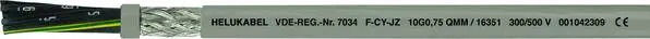Helukabel F-CY-JZ Steuerleitung 5 G 1 mm² Grau 16373 Meterware