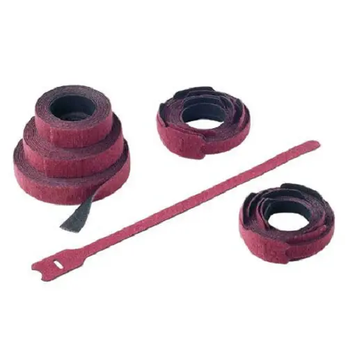Hook And Loop Cable Tie Maroon HLTP2I-X12 (Pack 10)