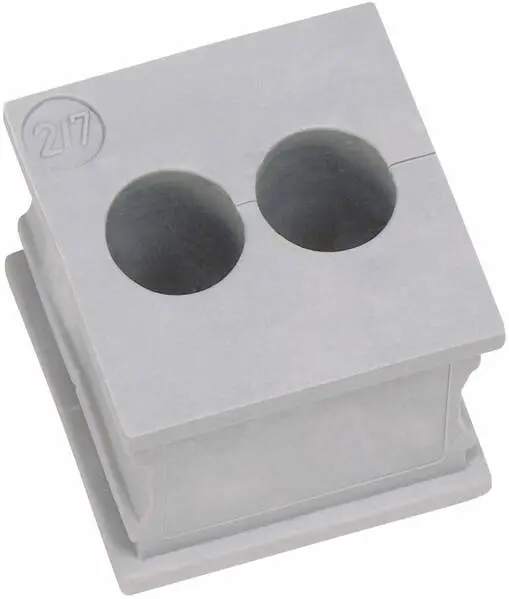 Icotek KT 2/5 Kabeldurchführung geschlitzt Klemm-Ø (max.) 5 mm Elastomer Grau 1 St. Orange | wetterfest