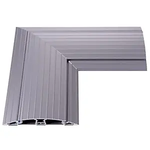 Kabelschutz, Ecke, aufklappbar, silber. aus UV-beständigem Kunststoff