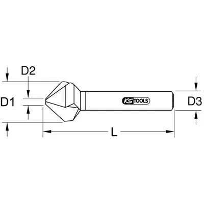 KSTOOLS® - Kegel- und Entgratsenker 120° HSS ø20,5mm