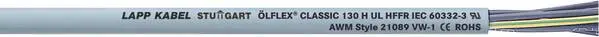 LAPP ÖLFLEX® BEWÄHRT 130 H Steuerleitung 2 x 0.75 mm² Silber-Grau 1123032/1 Meterware