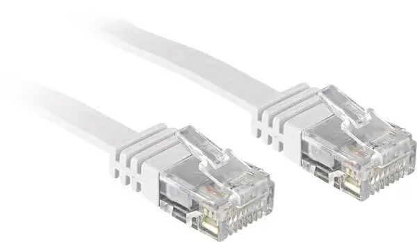 LINDY 47503 RJ45 Netzwerkkabel, Patchkabel CAT 6 U/UTP 3.00 m Weiß mit Rastnasenschutz 1 St.