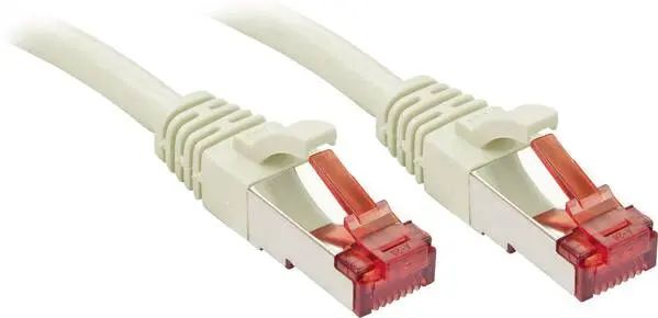 LINDY 47704 RJ45 Netzwerkkabel, Patchkabel CAT 6 S/FTP 2.00 m Grau mit Rastnasenschutz 1 St.
