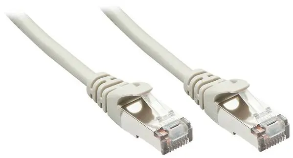 LINDY 48340 RJ45 Netzwerkkabel, Patchkabel CAT 5e F/UTP 0.30 m Grau 1 St.