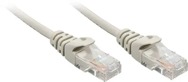 LINDY 48369 RJ45 Netzwerkkabel, Patchkabel CAT 5e U/UTP 20.00 m Grau 1 St.
