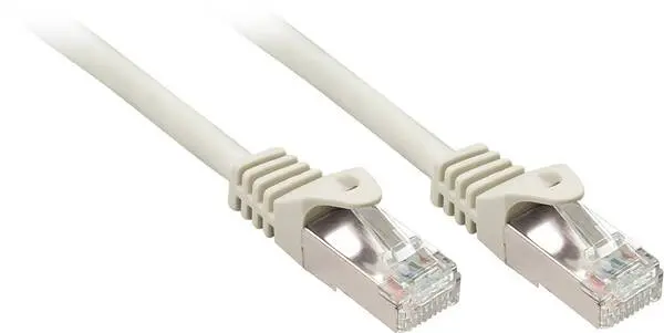 LINDY 48391 RJ45 Netzwerkkabel, Patchkabel CAT 5e F/UTP 1.00 m Grau mit Rastnasenschutz 1 St.
