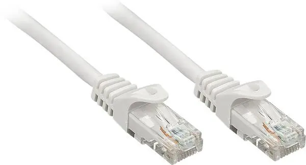 LINDY 48402 RJ45 Netzwerkkabel, Patchkabel CAT 5e U/UTP 2.00 m Grau 1 St.