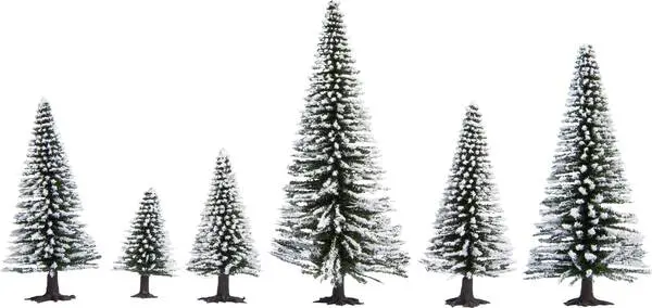 NOCH Hobby 26828 Baumpackung Schneetanne 50 bis 140 mm Schnee-Weiß 25 St.