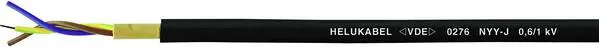 Professioneller Winterdienst Helukabel 32023 Erdkabel NYY-J 3 G 1.5 mm² Schwarz 100 m