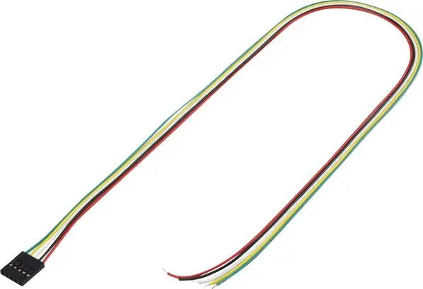 Streugut TRU COMPONENTS Konfektionierte Litze Polzahl Gesamt 5 Rastermaß: 2.54 mm 1244005 1 St.