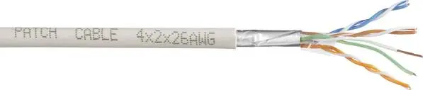 TRU COMPONENTS Netzwerkkabel CAT 6 F/UTP 4 x 2 x 0.27 mm² Weiß 305 m
