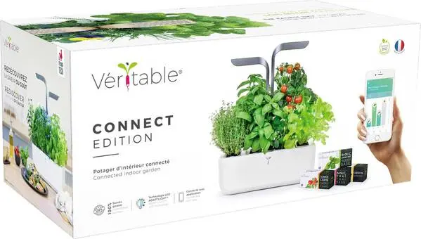 Veritable Indoor Garden CONNECT Infinity Grey Weiß, Grau 330 mm 230 V 2 l Höhenverstellbar, Wasserstandswarnung, per App...