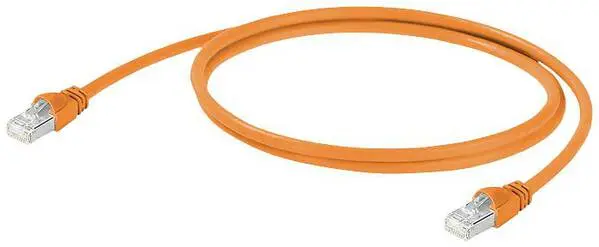 Weidmüller 2814850020 RJ45 Netzwerkkabel, Patchkabel CAT 5 SF/UTP 2.00 m Orange 1 St.