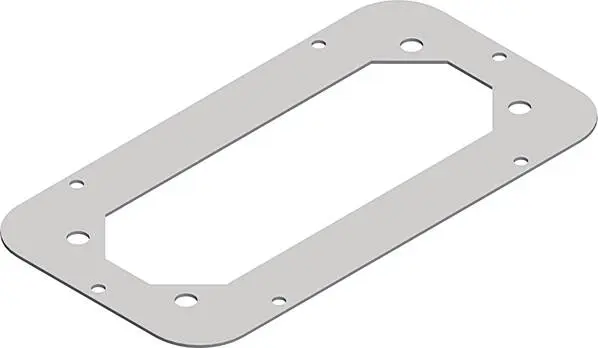 Wetterfester Schneider Electric NSYTLDFL Kabeldurchführung Plattenstärke (max.) 1.5 mm Stahl Lichtgrau (RAL 7035) 1 St.