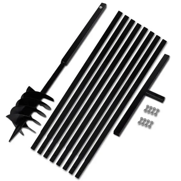 vidaXL Erdbohrer mit Handhabung 180 mm Verlängerungsrohr 9 m 270532