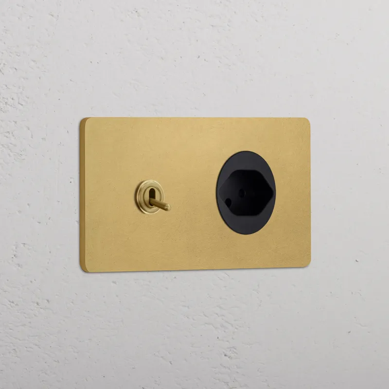 Kipphebel & Schweizer Modul (Typ J) je 1x Zweifachrahmen Regular