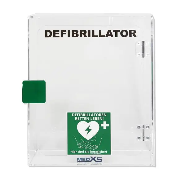 MedX5 Plexiglas-Wandkasten für HeartSine Defibrillatoren und Montagematerial für Innenbereiche 1-53747