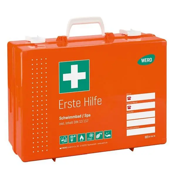 WERO Erste Hilfe Koffer Schwimmbad / Spa inklusive DIN 13157 Werotop 450 220978
