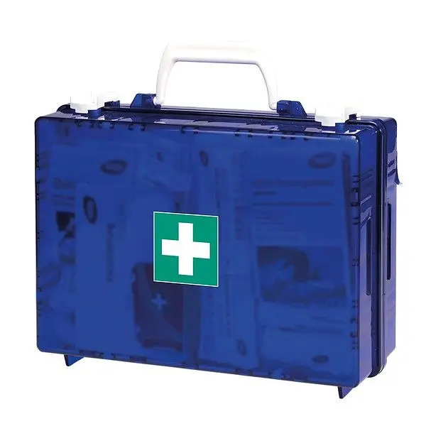 WERO Werotop Erste Hilfe Koffer clear 350 mit Inneneinteilung blau leer 206298