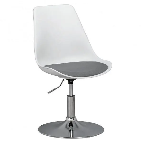 Amstyle Korsika Drehsessel Esszimmerstuhl Weiß/Grau SPM2.006