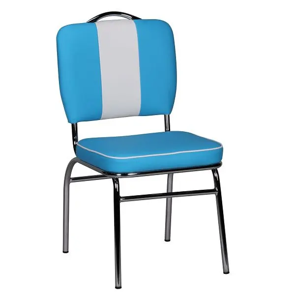 Wohnling Esszimmerstuhl Elvis American Diner 50er Jahre Retro Blau Weiß WL1.717