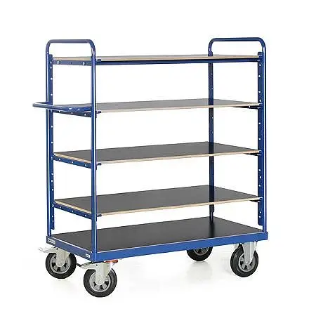 Protaurus Tauroflex Etagenwagen 1200-800 mm Höhe: 1500mm mit 5 Ladeflächen 200mm TPE-Räder 106-1011