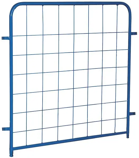 VARIOfit Längswand für Paket-/Etagenwagen niedrig Außenmaße: 1.075 x 925 mm RAL 5010 enzianblau gsw-700.303.2