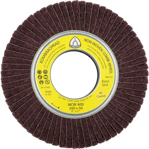 Klingspor NCW 600 Vliesmopräder Vereinigung 165 x 50 x 43 mm Korn 180 Sehr Fein VE: 3 Stück 258912