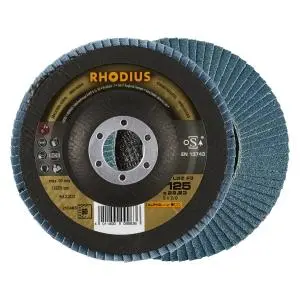 Rhodius ALPHAline LSZ F3 Lamellenschleifscheibe Durchmesser [mm]: 125 Bohrung [mm]: 22.23 VE: 10 Stück 210483